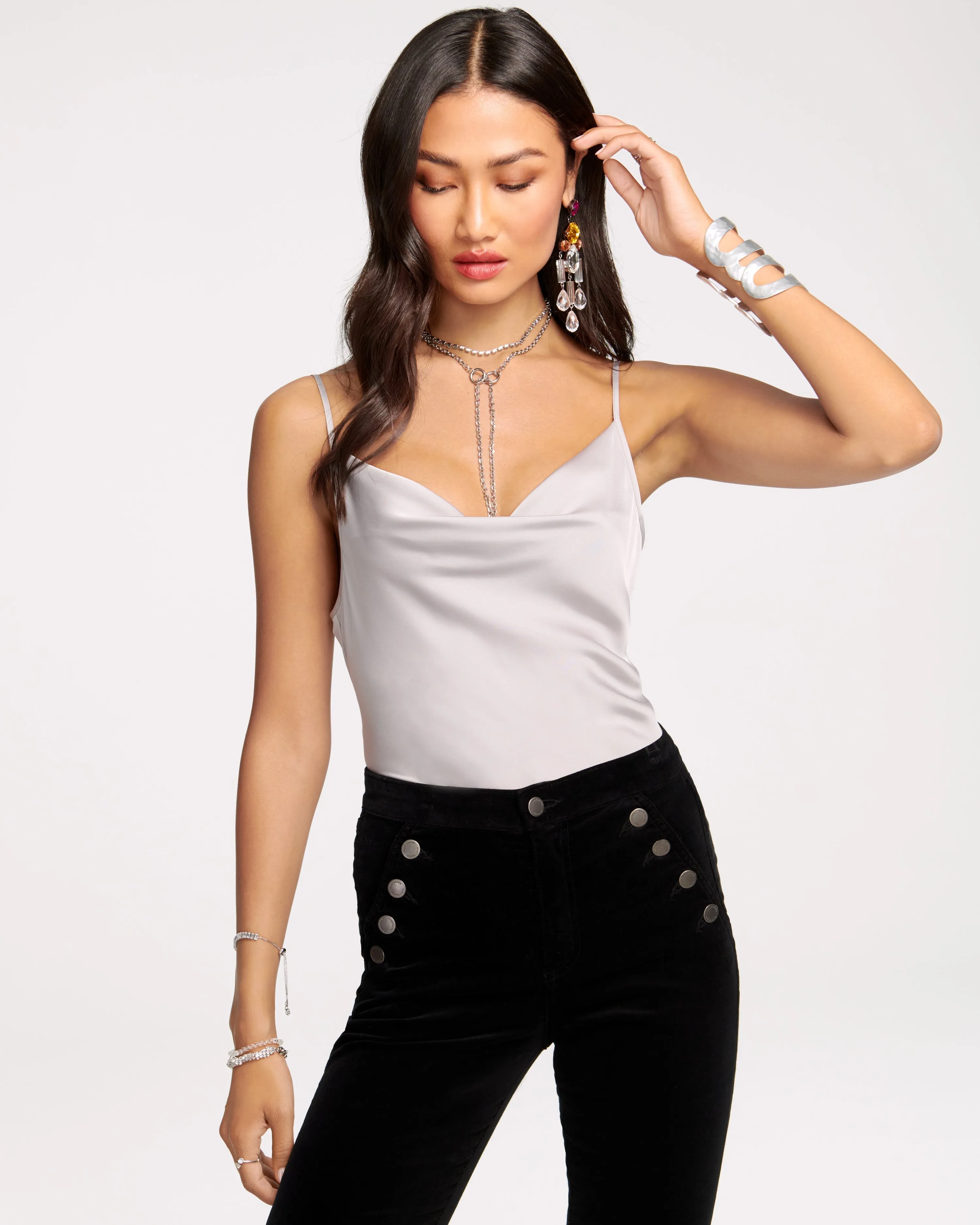 Abigail Cowl Neck Tank Top