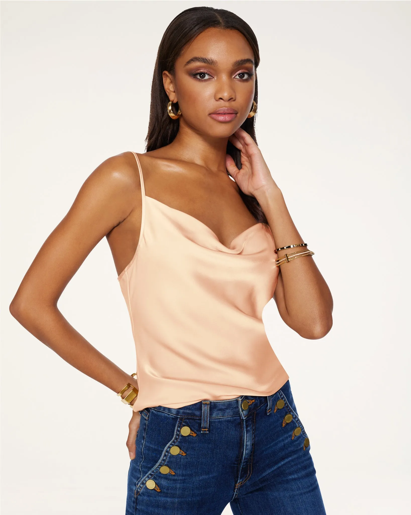 Abigail Cowl Neck Tank Top