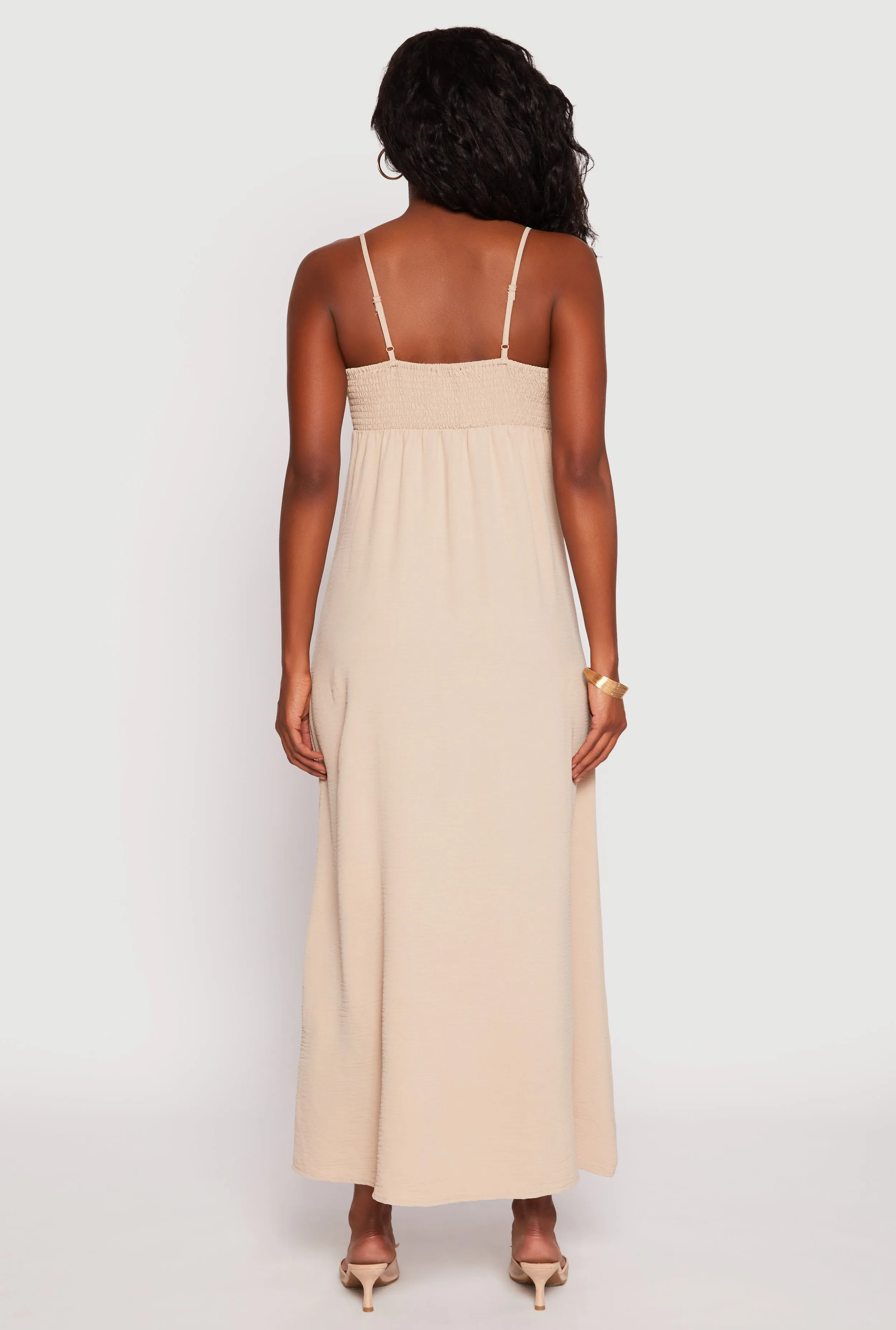 Airy Side Slit Maxi Dress