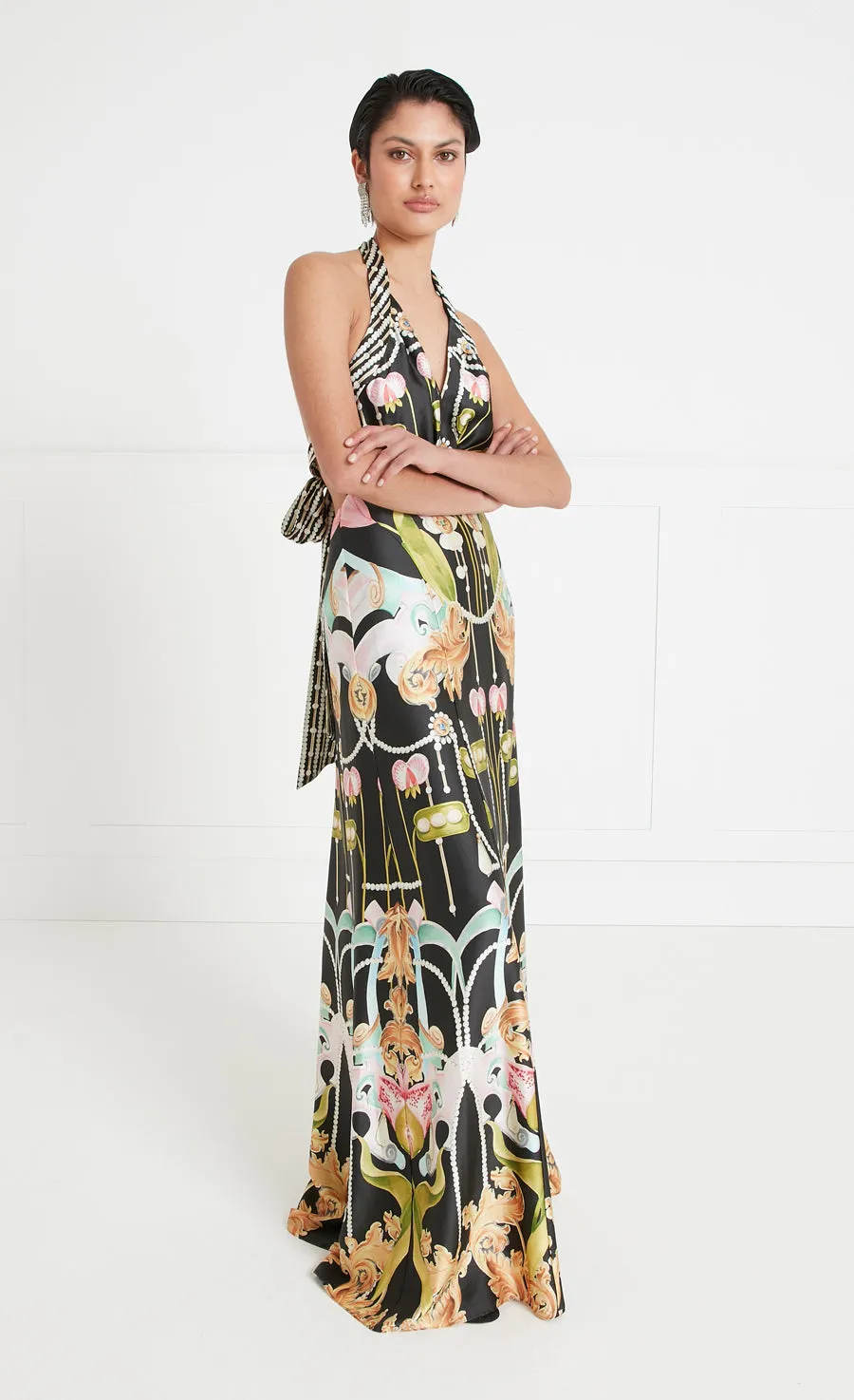 Akira Halterneck Dress - Black