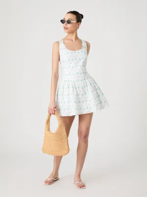 Anna Fleur Ruched Mini Dress