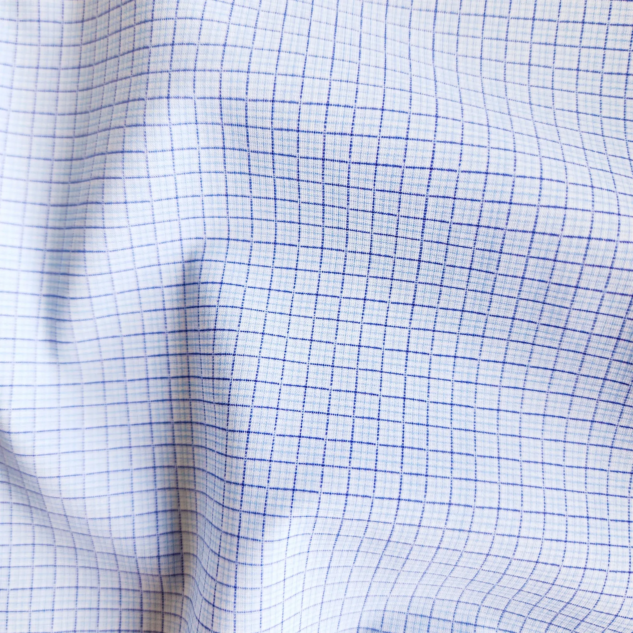 Apex Performance Dress Shirt Blue Tattersall