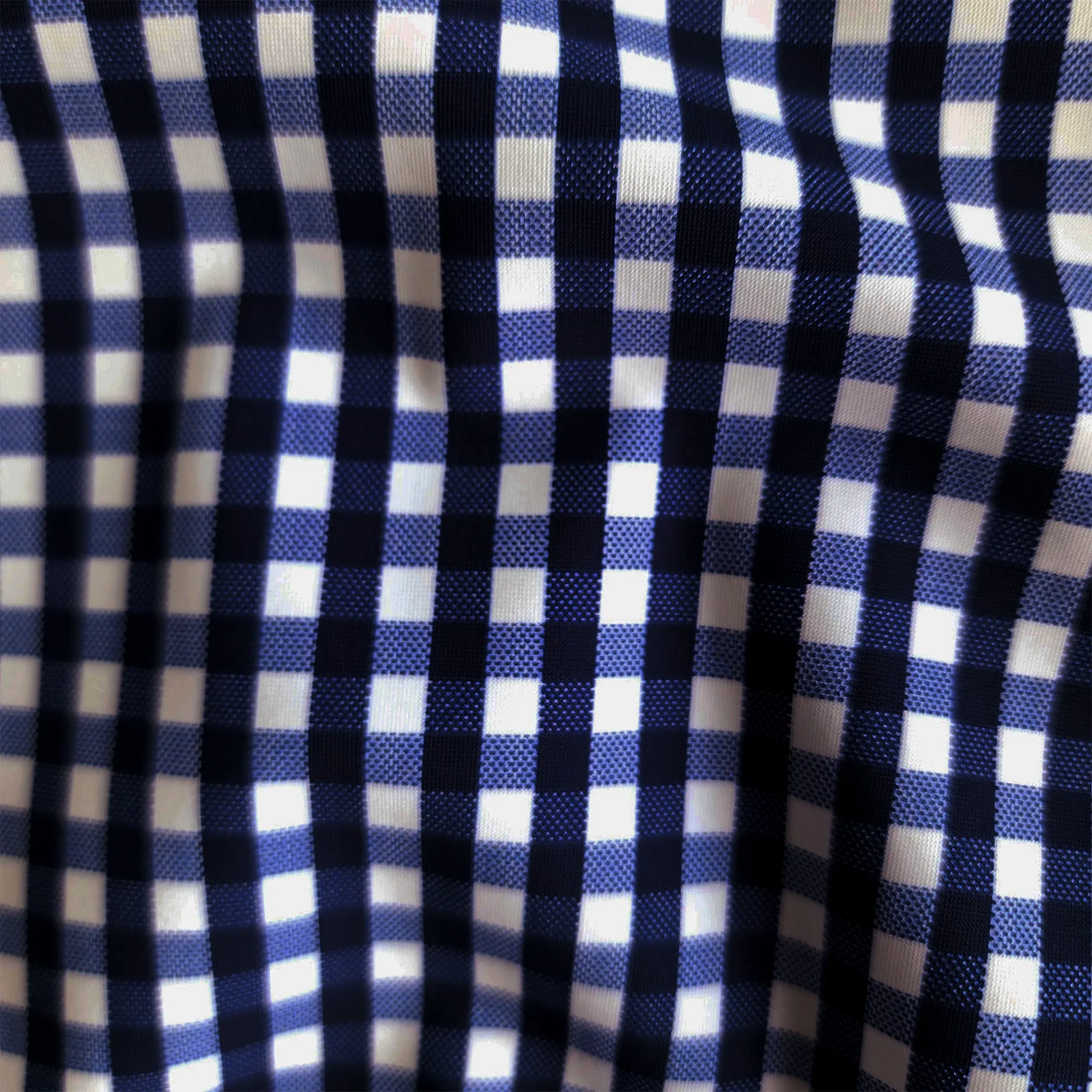 Apex Performance Dress Shirt Navy Gingham