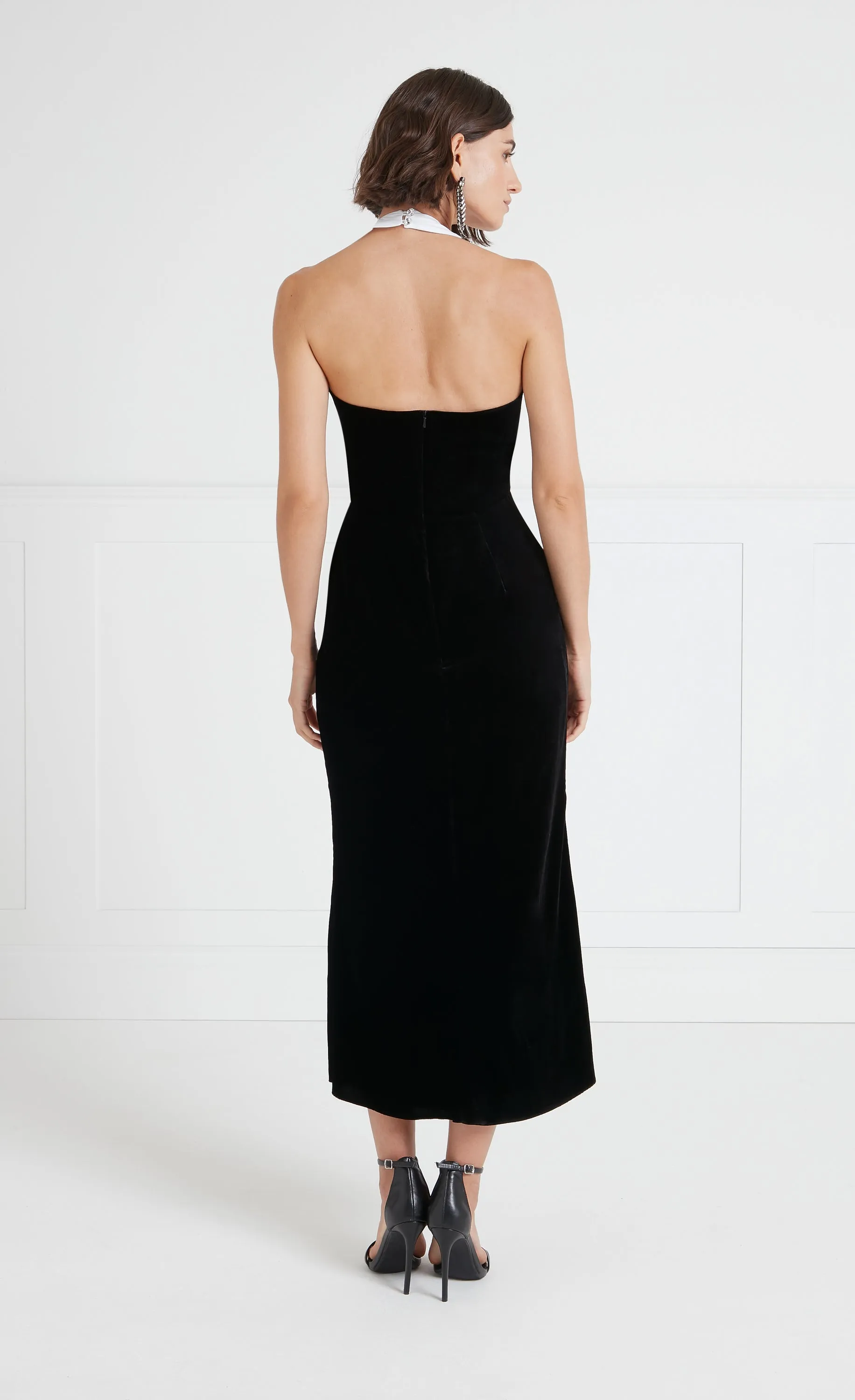 Ashcombe Bib Dress - Black