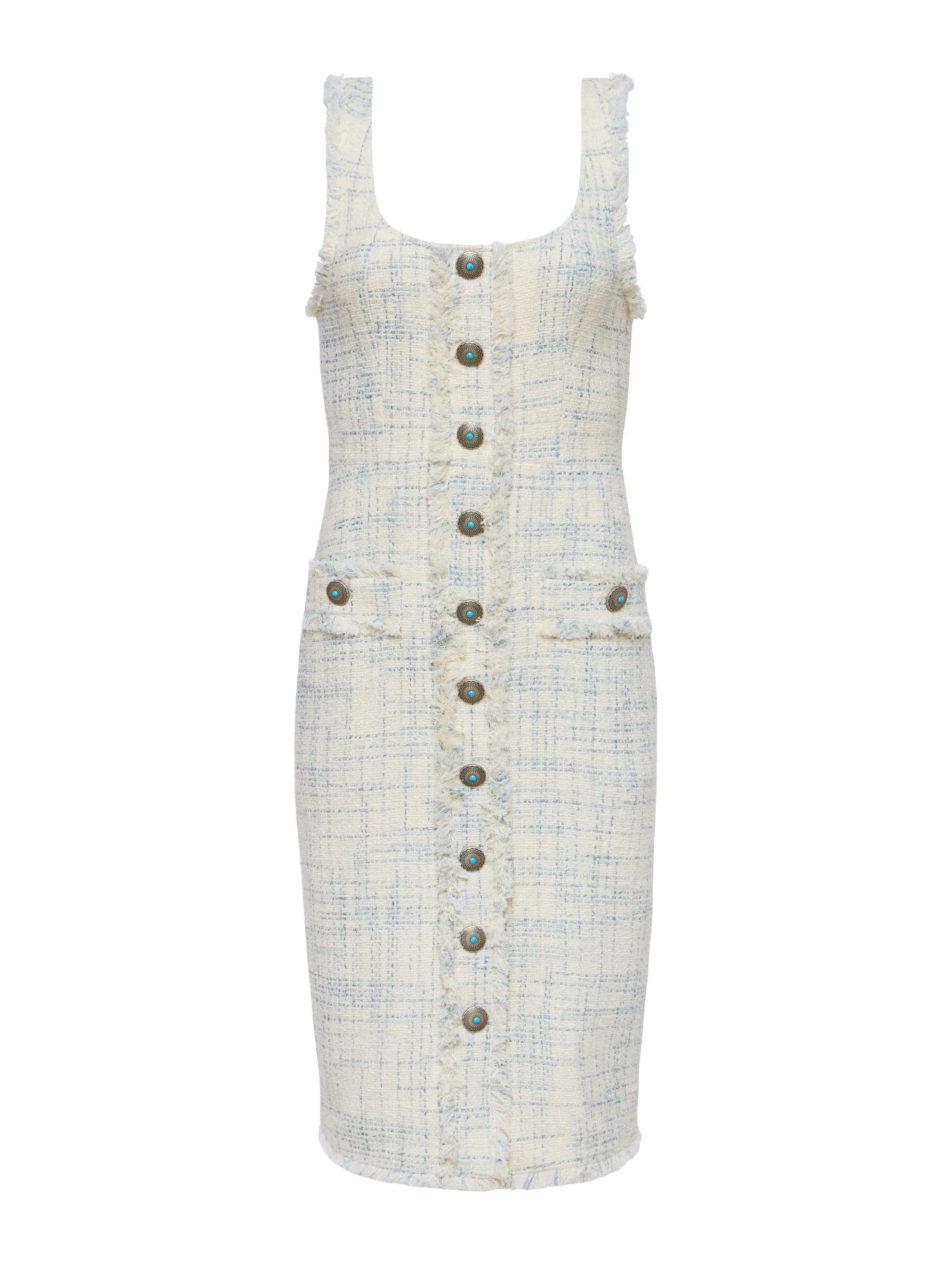 Aya Tweed Midi Dress