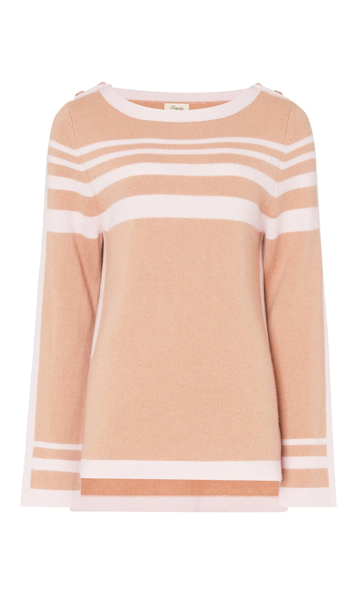 Bretton Knit Top - Pink/Camel
