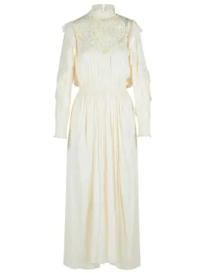 'Charlene' Beige Polyester Dress