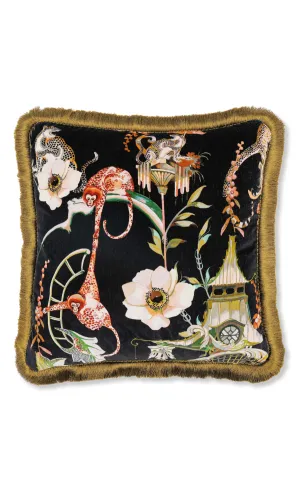 Euphoria Velvet Cushion - Secret Garden