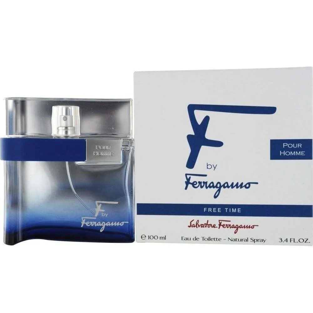 F Ferragamo FREE TIME Pour Homme Men Cologne 3.4 / 3.3 oz edt New in Box