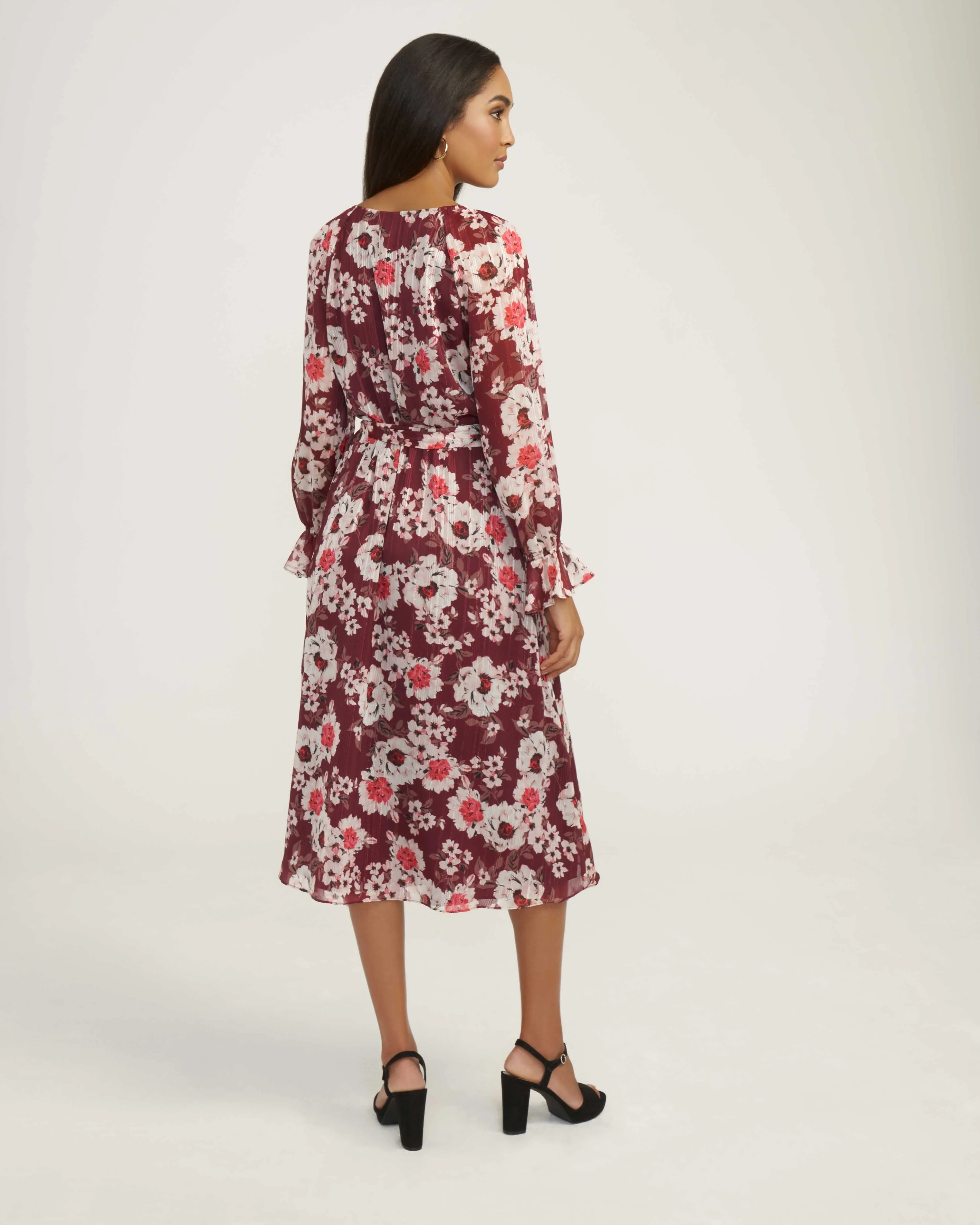 Floral Print Elastic Waist Dress- Sale