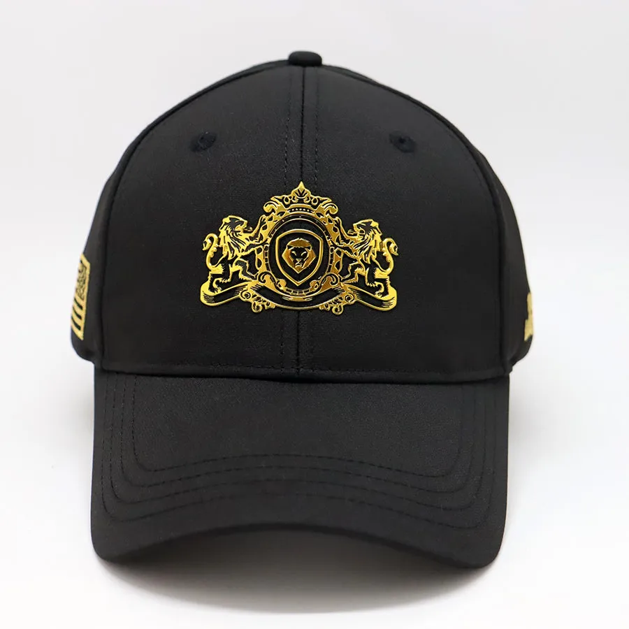 Future Looks Bright Black and Gold Royal Crest Snapback Hat