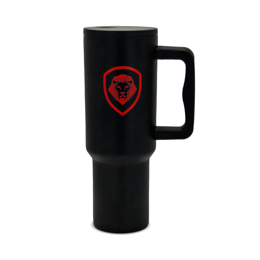 Future Looks Bright Black And Red Stainless Steel 40 oz Rambler Mug