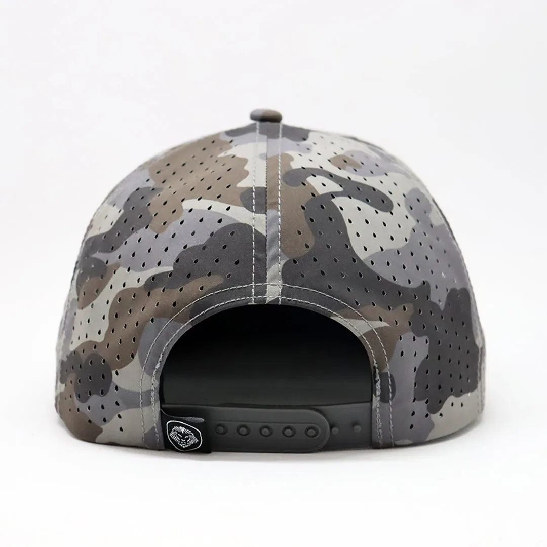 Future Looks Bright Light Brown Camo Flat Bill Snapback Hat
