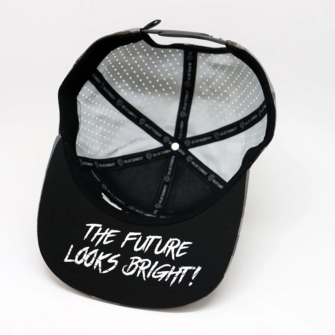 Future Looks Bright Light Brown Camo Flat Bill Snapback Hat