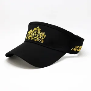 Future Looks Bright Royal Crest Black and Gold Visor