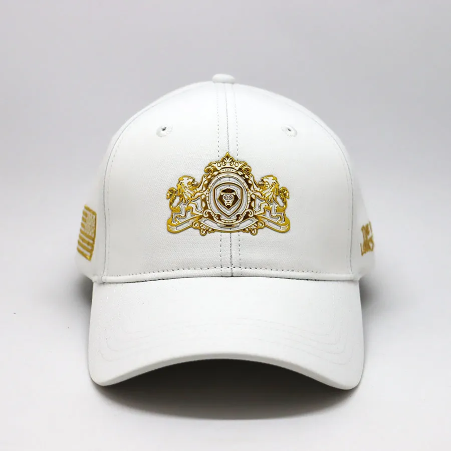 Future Looks Bright White and Gold Royal Crest Snapback Hat