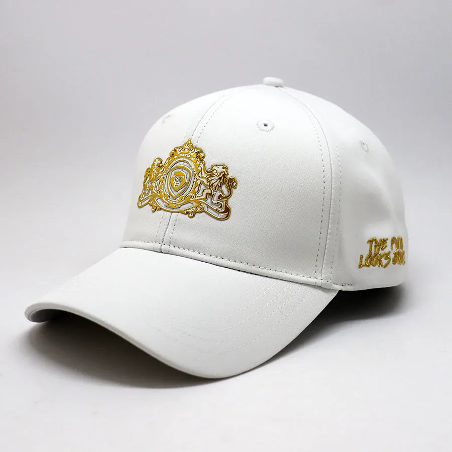 Future Looks Bright White and Gold Royal Crest Snapback Hat