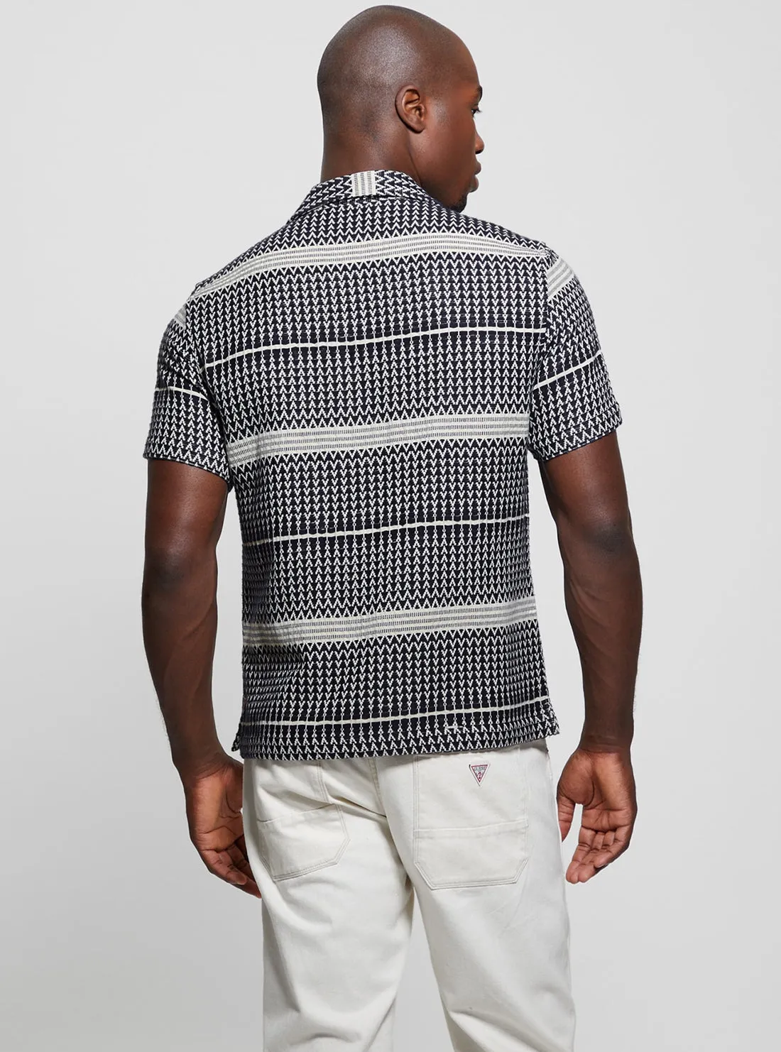 Grey Arrow Jacquard Shirt