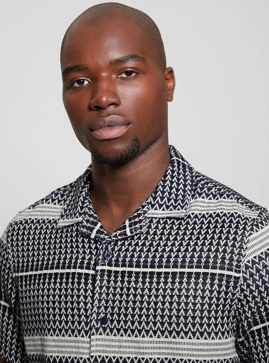 Grey Arrow Jacquard Shirt