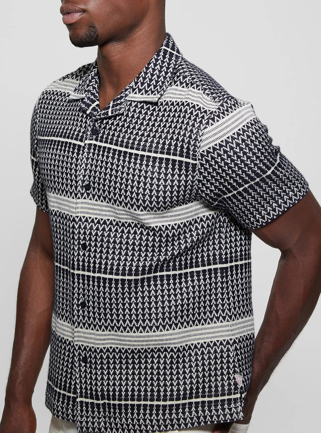 Grey Arrow Jacquard Shirt
