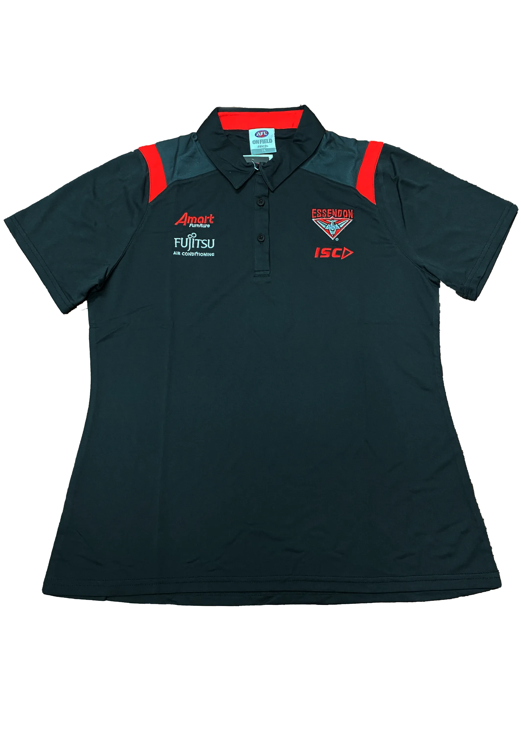 ISC Womens Essendon Media Polo <br> EB19POL01L