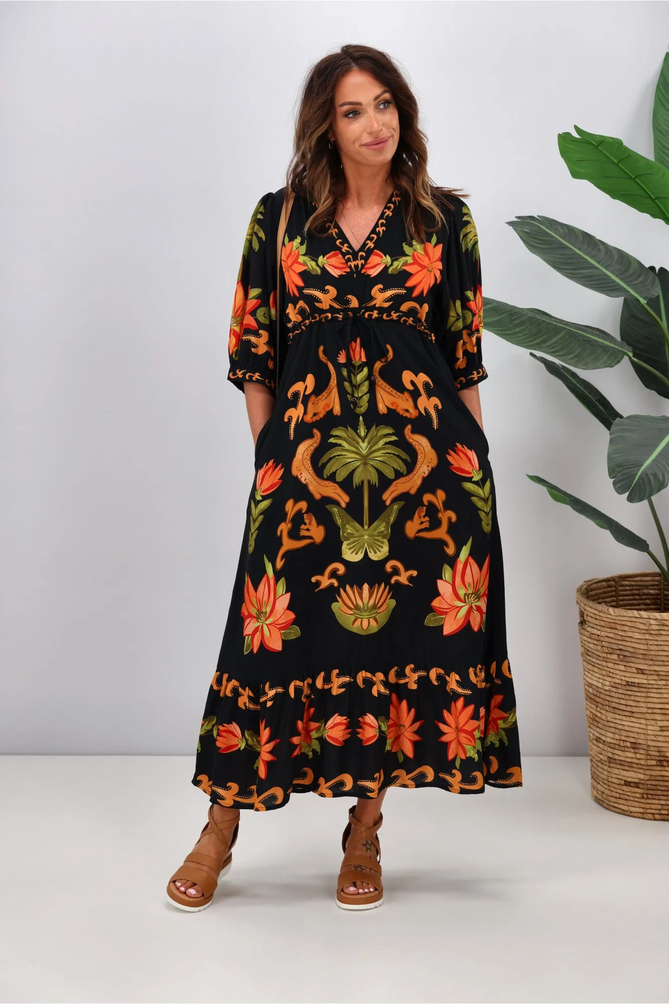 Joop & Gypsy Macarena Spritz Maxi Dress Multi