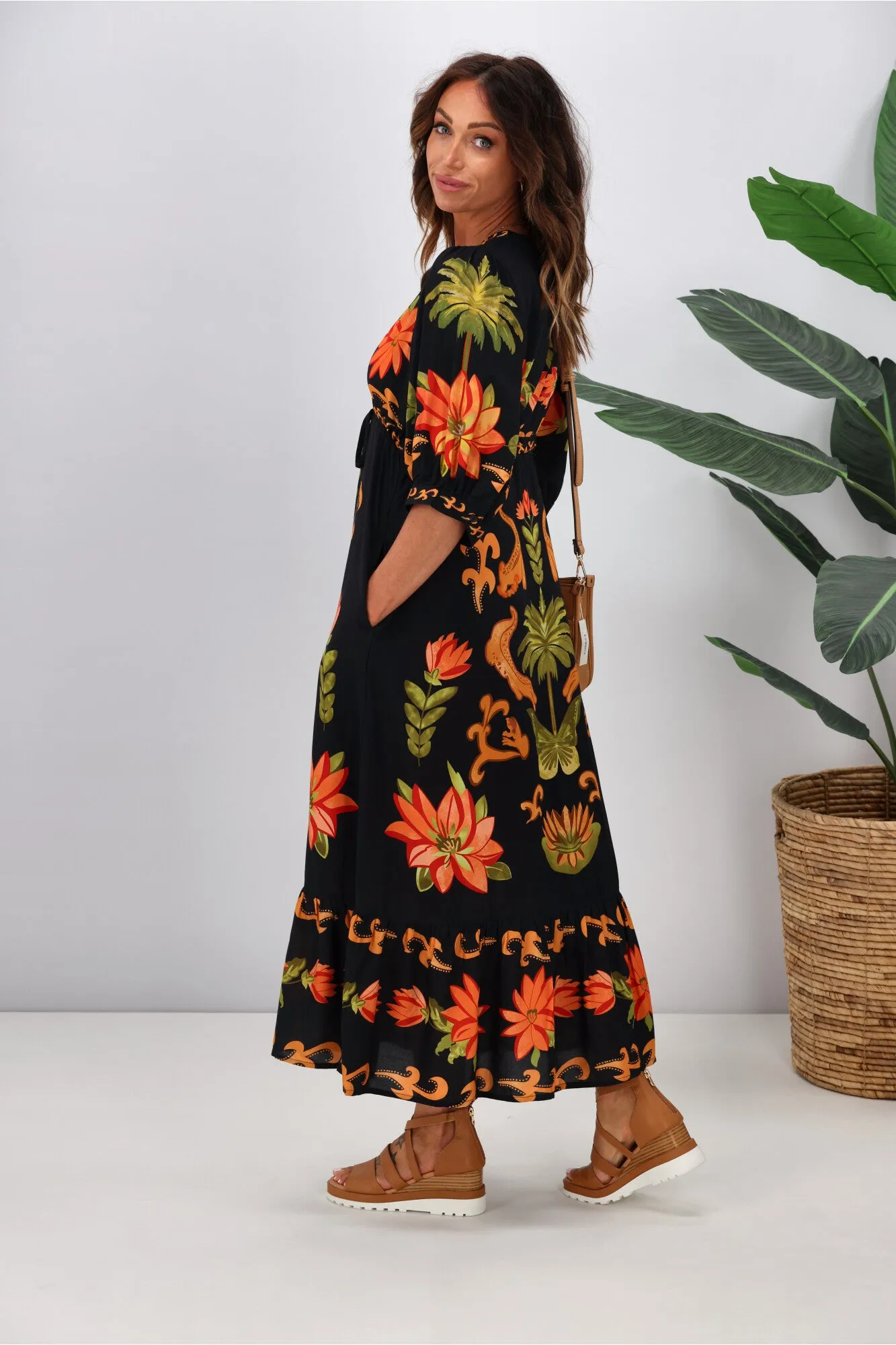 Joop & Gypsy Macarena Spritz Maxi Dress Multi