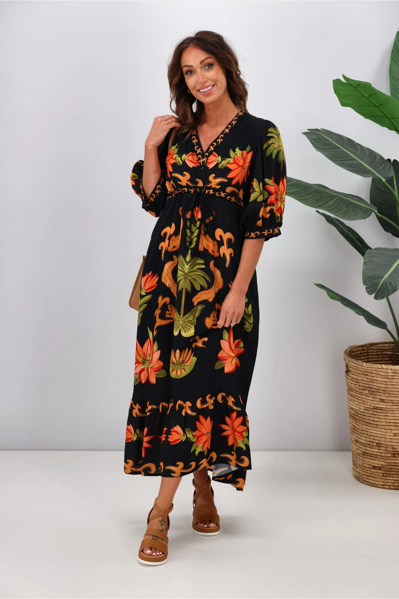 Joop & Gypsy Macarena Spritz Maxi Dress Multi