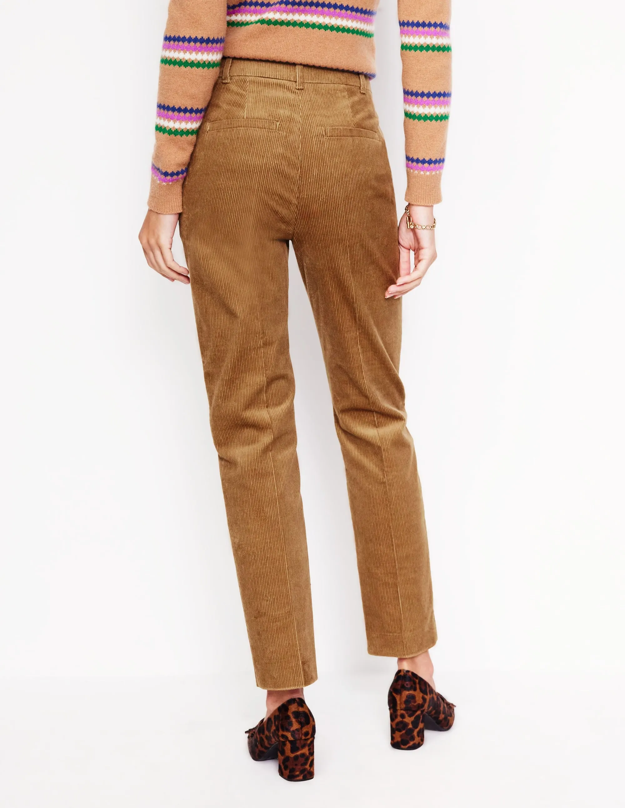 Kew Cord Trousers-Camel