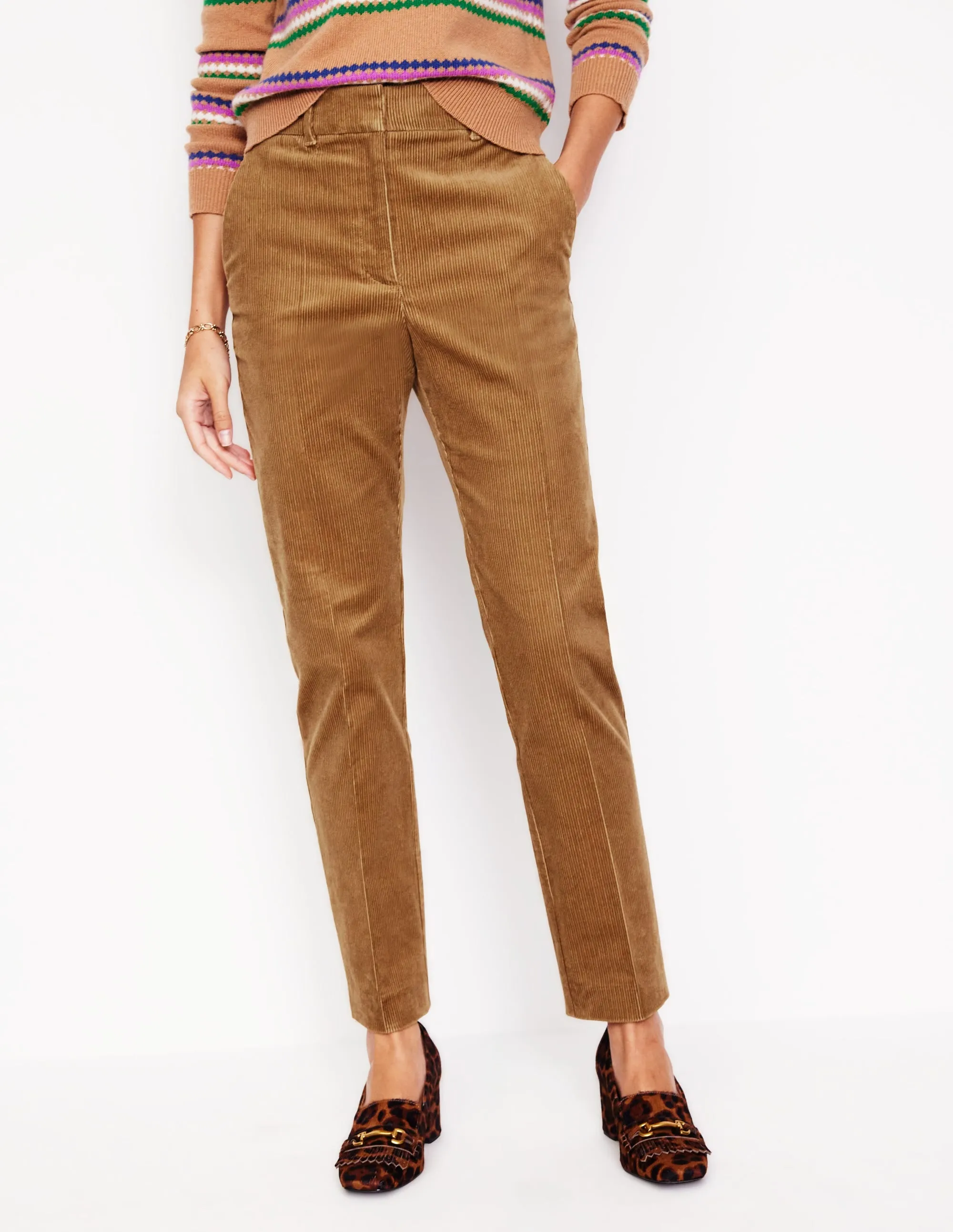 Kew Cord Trousers-Camel
