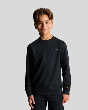 Kids Script Crew Neck Sweatshirt