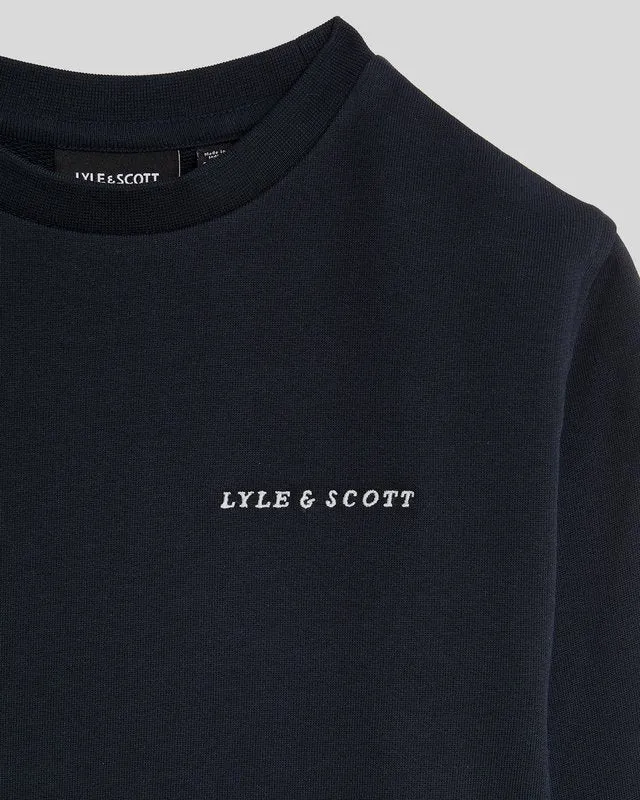 Kids Script Crew Neck Sweatshirt