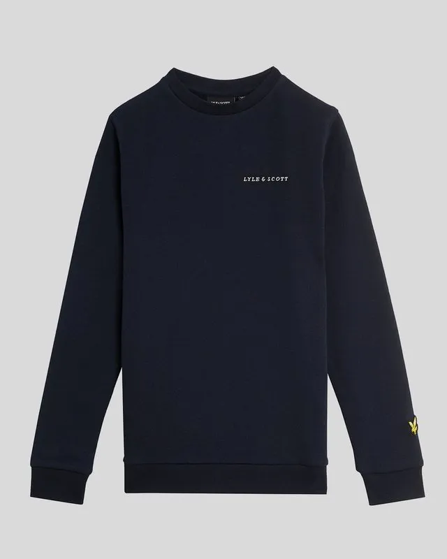 Kids Script Crew Neck Sweatshirt