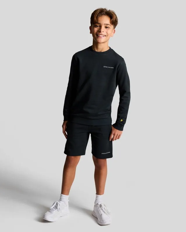Kids Script Crew Neck Sweatshirt