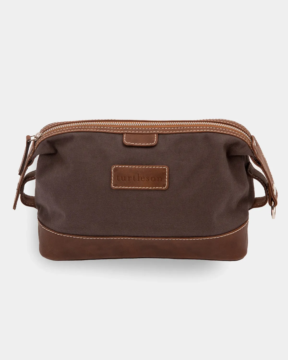 Leather & Canvas Dopp Kit