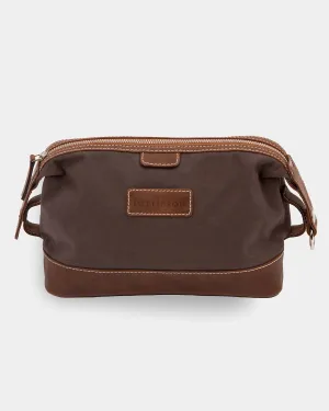 Leather & Canvas Dopp Kit