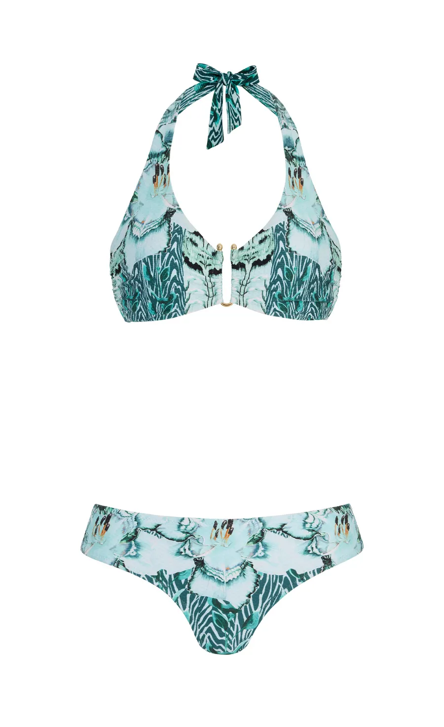 Liana U Bar Bikini Top - Blue Mix