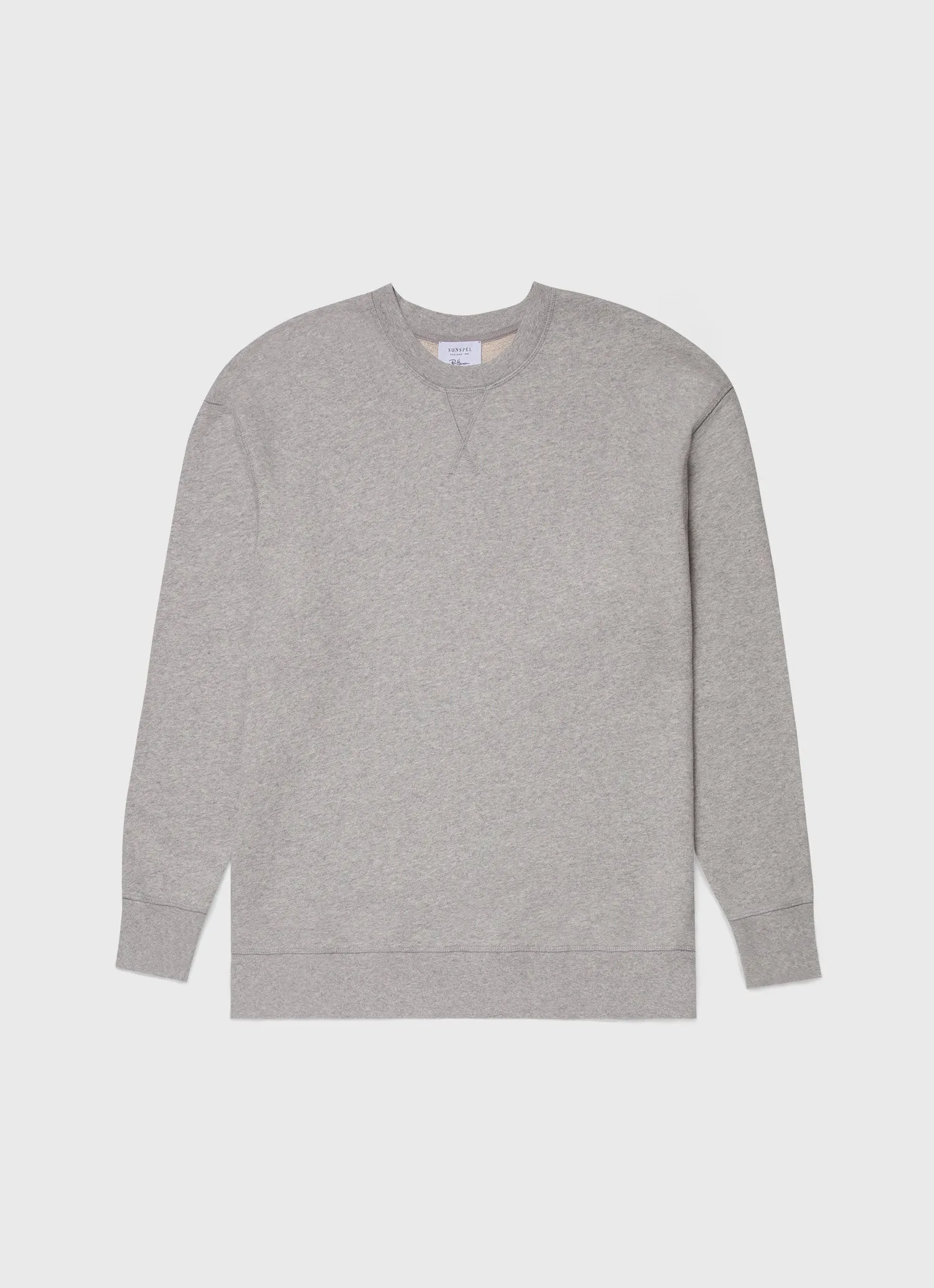 Men's Sunspel x Ron Herman Sweatshirt in Grey Melange