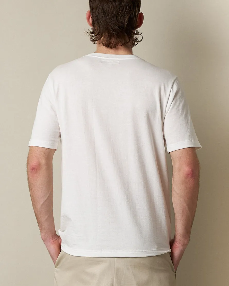 Merz b. Schwanen Good Originals 4.6oz 1940s Loopwheeled Tee - White
