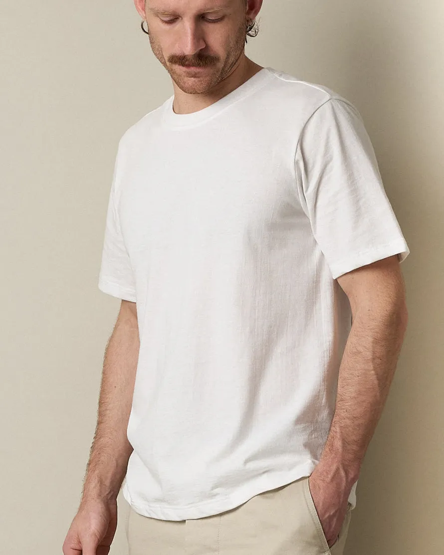 Merz b. Schwanen Good Originals 4.6oz 1940s Loopwheeled Tee - White