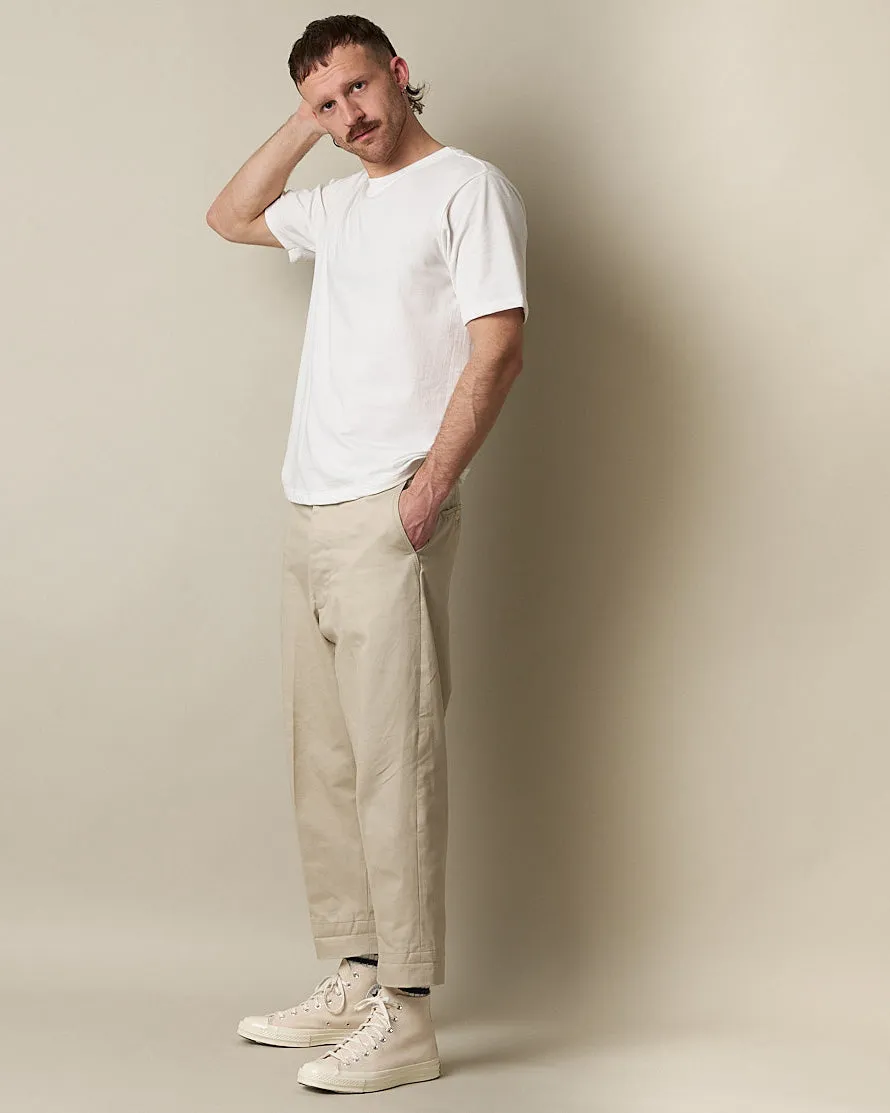 Merz b. Schwanen Good Originals 4.6oz 1940s Loopwheeled Tee - White
