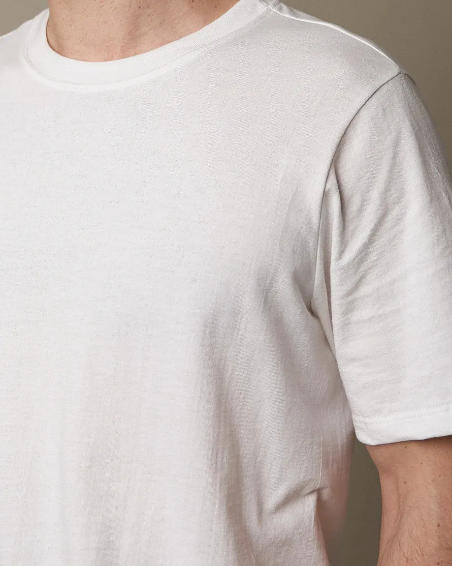 Merz b. Schwanen Good Originals 4.6oz 1940s Loopwheeled Tee - White