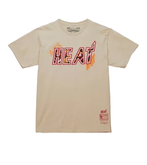 Mitchell & Ness Miami HEAT Game Day Pattern Tee
