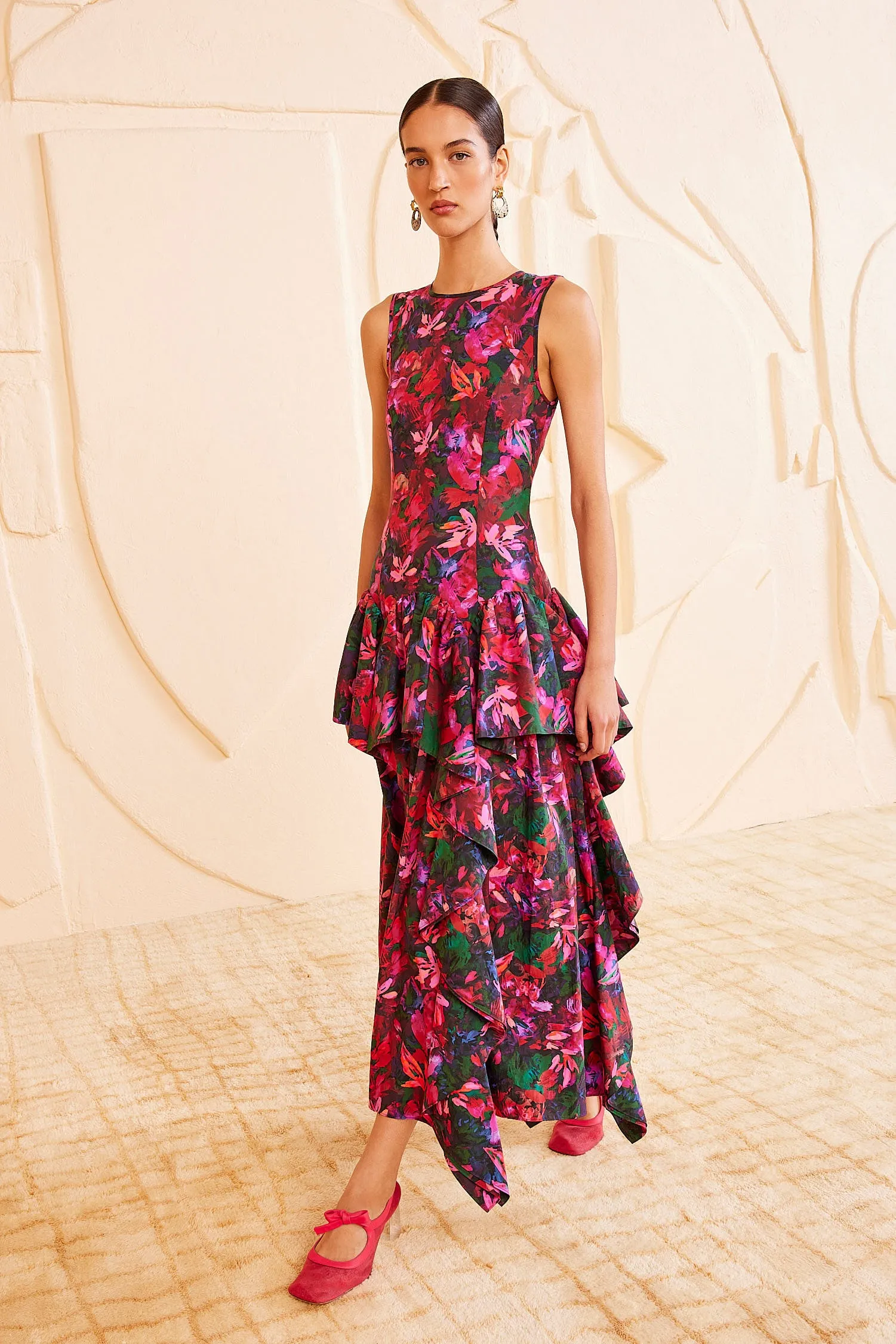 Mural Dress - Hibiscus