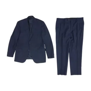 Navy Solid 2pc Suit