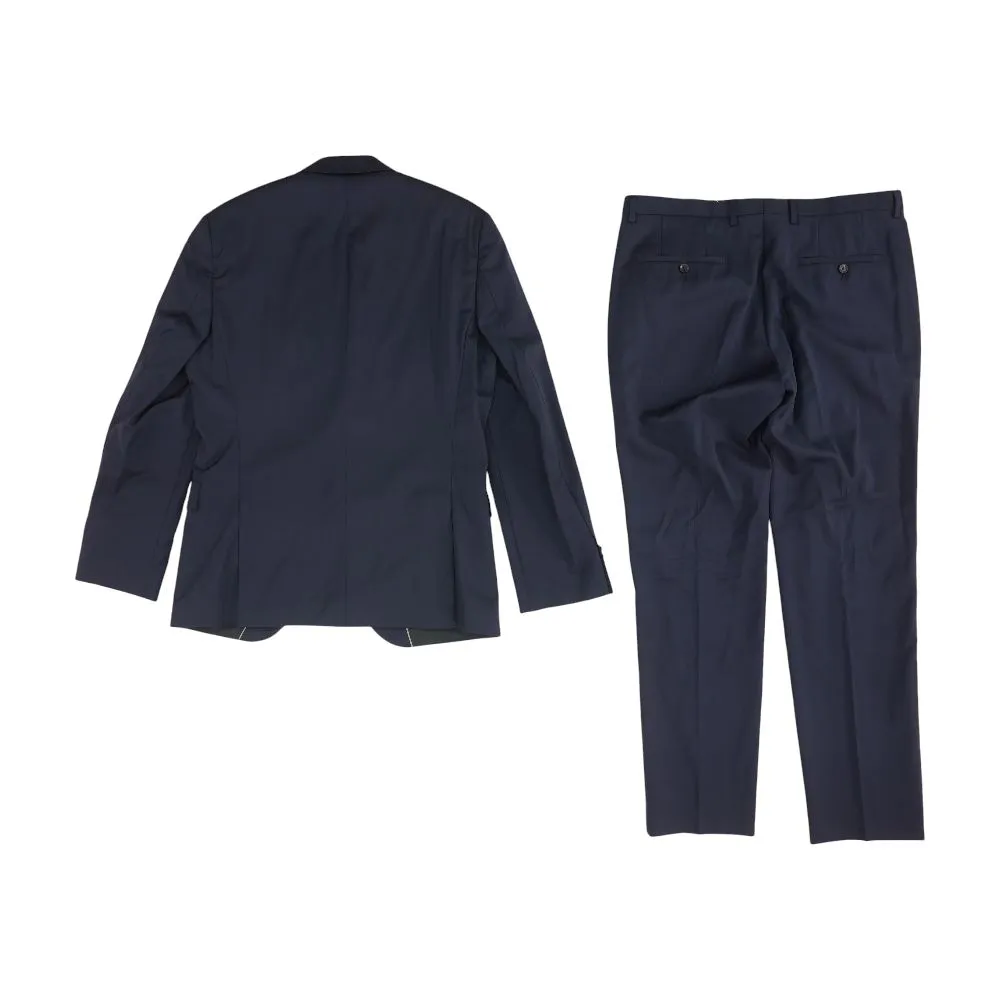 Navy Solid 2pc Suit
