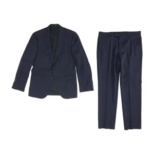 Navy Solid 2pc Suit