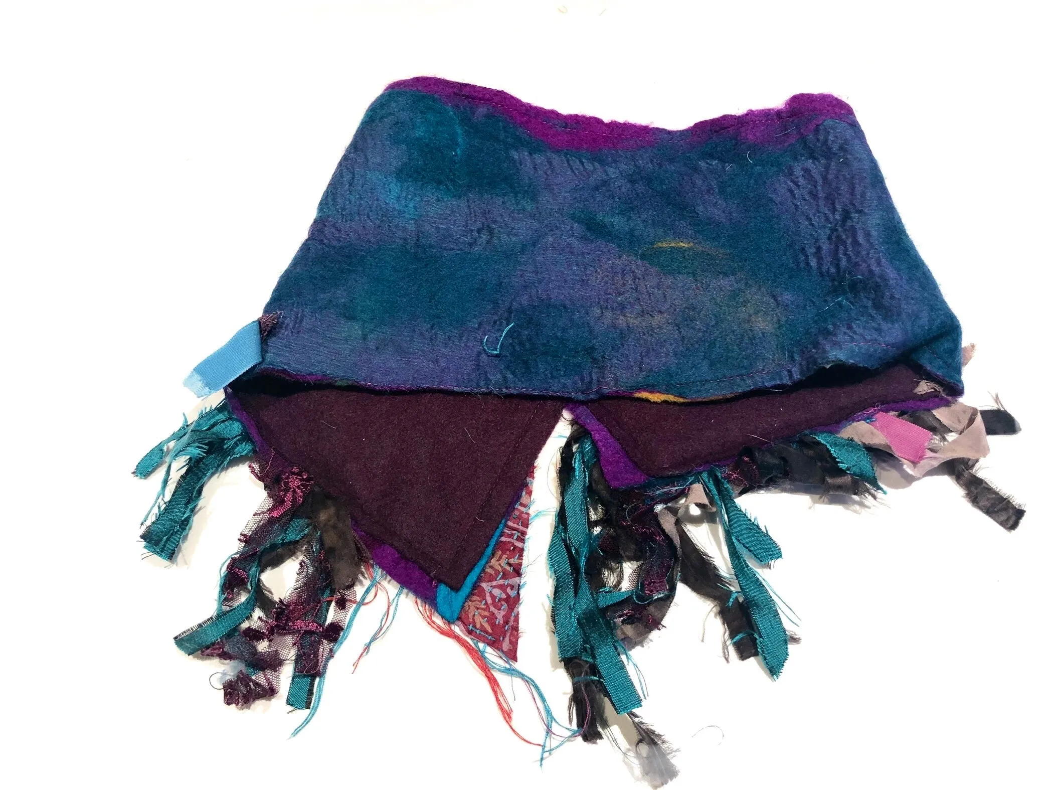 Neck warmer jewel tones