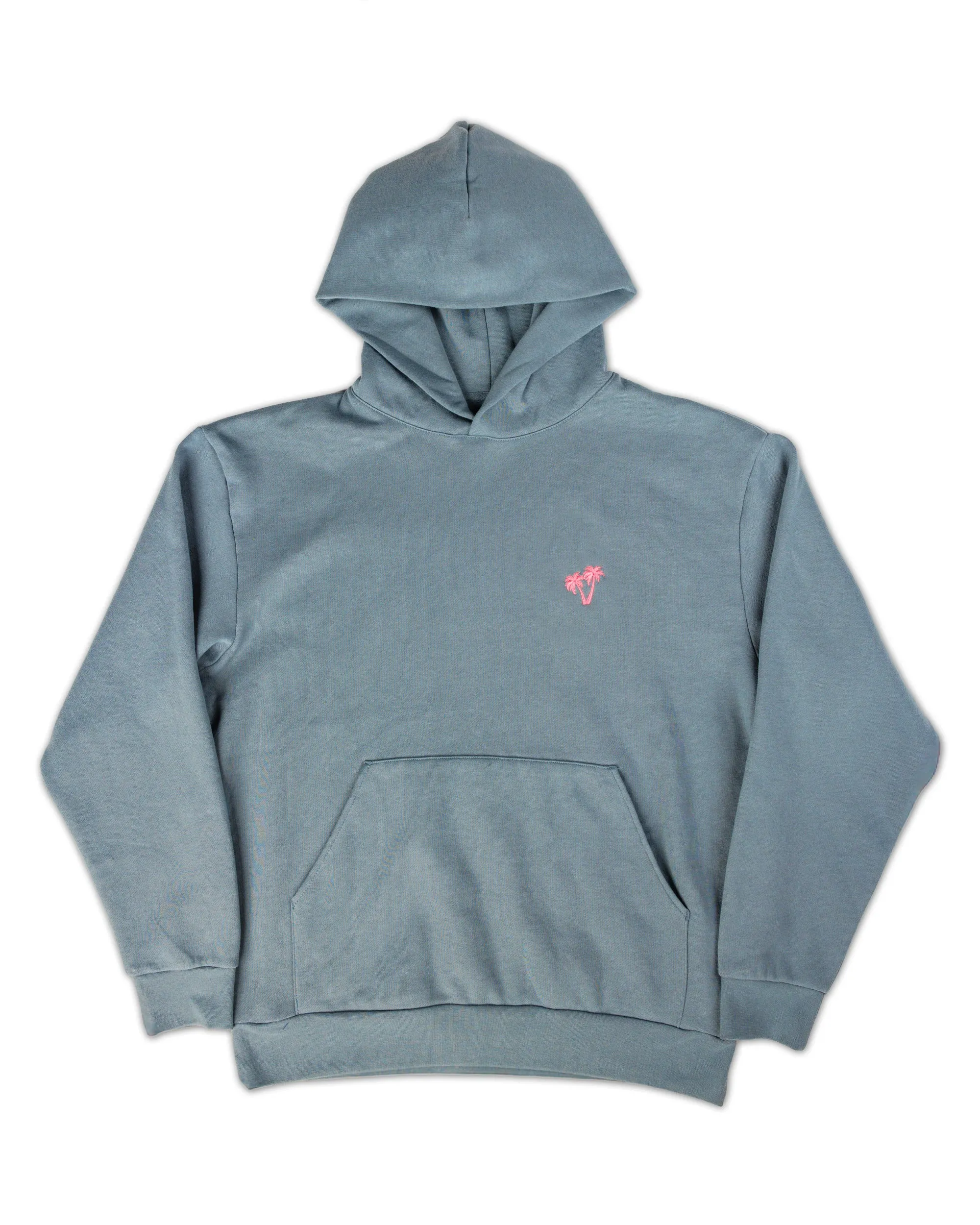 Neon Palms Comfort Hoodie - Blue Magic