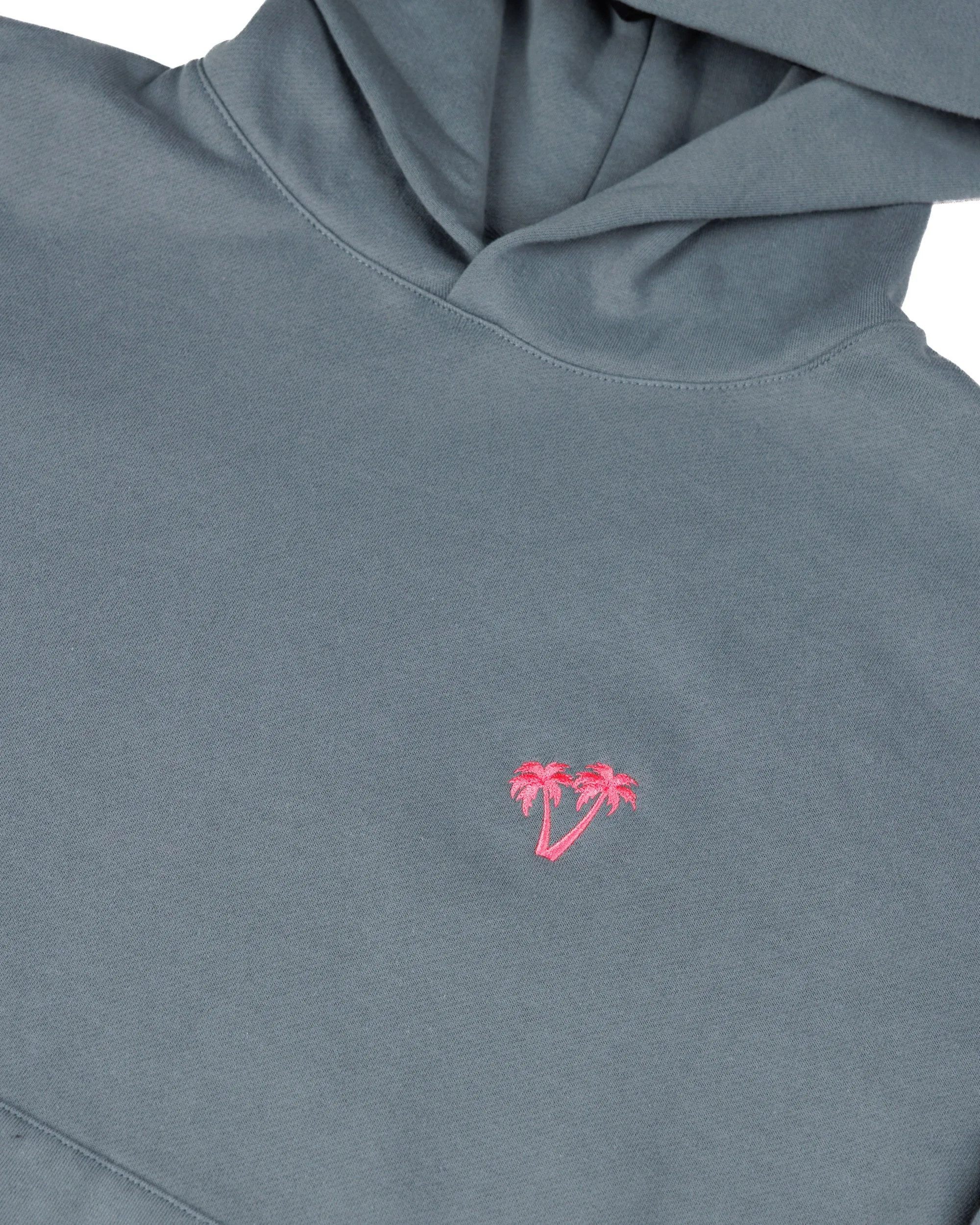 Neon Palms Comfort Hoodie - Blue Magic